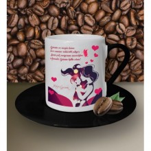 Kişiye Özel Anneler Günün Kutlu Olsun8 Tema Siyah Kahve Fincanı