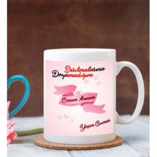 Kişiye Özel Canım Annem 3 Tasarımlı Beyaz Kupa Bardak