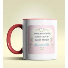 Kişiye Özel Anneler Günün Kutlu Olsun 10Kırmızı Kupa Bardak