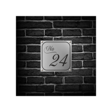 Kişiye Özel Kapı Numarası Tasarımlı Metal Kapı İsimliği