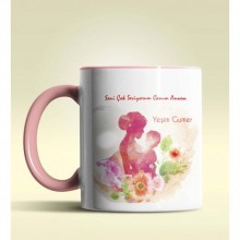 Kişiye Özel Seni Çok Seviyorum Canım Annem 2 Tasarım Kupa Bardak