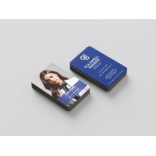 CB Fotoğraflı Çift Taraf Tasarım Kartvizit - Oval ve Köşeli Kesim