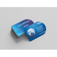 Telekom Çift Taraf Tasarım Kartvizit - Tam Daire Özel Kesim