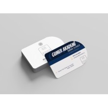 Öğretmen Çift Taraf Tasarım Kartvizit - Özel Makas Kesimi