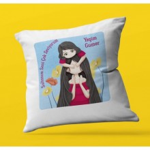 Kişiye Özel Sultanm Seni Çok Seviyorum Temalı | Saten Kare Yastık