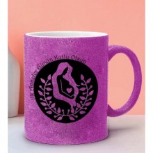 Anneler Günü Özel Anneler Günün Kutlu Olsun Tema Pembe Simli Kupa