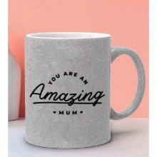 Anneler Gününe Özel You are an Amazing Mum Tema Gümüş Simli Kupa