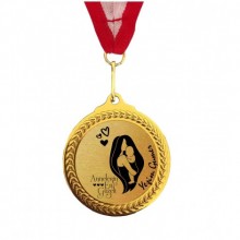 Kişiye Özel Annelerin En Güzeli Tasarımlı Madalya - Altın