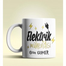 Kişiye Özel Elektrik Mühendisi Tasarımlı Beyaz Kupa Bardak