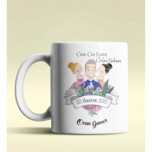 Kişiye Özel Cana Can Katan Canım Babam Temalı Beyaz Kupa Bardak