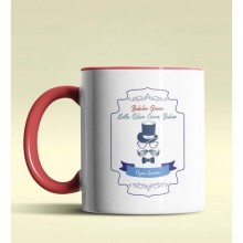 Kişiye Özel Babalar Günün Kutlu Olsun 11 Tema Kırmızı Kupa Bardak