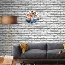 Kişiye Özel Resimli Cam Duvar Saati (27 cm)