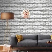 Kişiye Özel Resimli Cam Duvar Saati (27 cm)