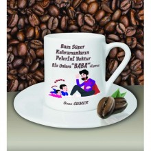 Kişiye Özel Bazı Kahramanların Pelerini Yoktur Tema  Kahve Fincan