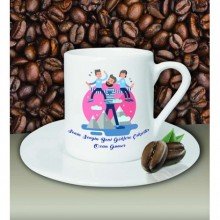 Kişiye Özel Senin Sevgin Beni Göklere Çıkartır Temalı Beyaz Kahve Fincanı