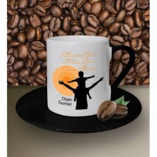 Kişiye Özel Babalar Günün Kutlu Olsun 13 Tema Beyaz Kahve Fincanı