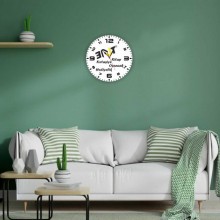 Kişiye Özel Logolu Cam Duvar Saati (27 cm)