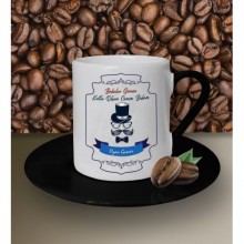 Kişiye Özel Babalar Günün Kutlu Olsun 11 Tema Beyaz Kahve Fincanı