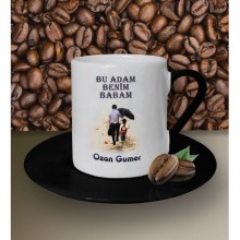 Kişiye Özel Bu Adam Benim Babam Tasarımlı Beyaz Kahve Fincanı