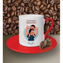 Kişiye Özel Sarılmalara Doyamadığım Babam Tema  Kahve Fincanı