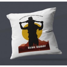 Kişiye Özel Babalar Günün Kutlu Olsun 8 Tema Saten Kare Yastık