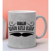 Babalara Özel Babalar Günün Kutlu Olsun 5 Tasarım Simli Gümüş Kupa