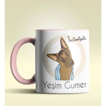 Kişiye Özel İncinmişsin Tasarımlı Pembe Renk Kupa