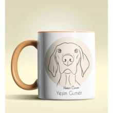 Kişiye Özel Naber Canım Tasarımlı Turuncu Renk Kupa