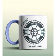 Kişiye Özel Sosyal Hizmetler Uzmanı Tema Mavi Renk Kupa