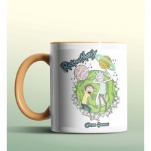 Kişiye Özel Rick and Morty 3 Turuncu Renk Kupa