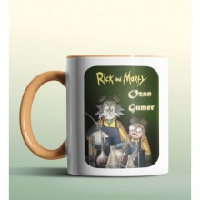 Kişiye Özel Rick and Morty Deney Turuncu Renk Kupa