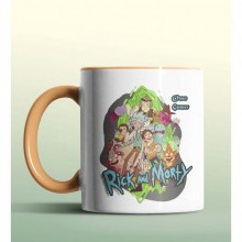 Kişiye Özel Rick and Morty  Turuncu Renk Kupa