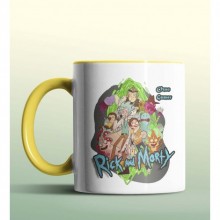 Kişiye Özel Rick and Morty Sarı Renk Kupa