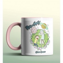 Kişiye Özel Rick and Morty 3 Pembe Renk Kupa