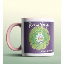 Kişiye Özel Rick and Morty Rick 3 Pembe Renk Kupa