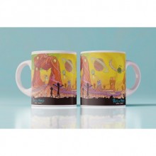 Kişiye Özel Rick and Morty Dünyası Beyaz Renk Kupa