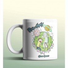 Kişiye Özel Rick and Morty 3 Beyaz Renk Kupa