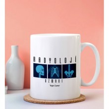 Kişiye Özel Radyoloji Uzmanı Tasarımlı Beyaz Kupa