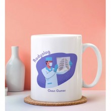 Kişiye Özel Radyolog Tasarımlı Beyaz Kupa