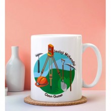 Kişiye Özel Jeoloji Mühendisi Tasarımlı Beyaz Kupa