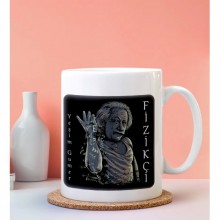 Kişiye Özel Fizikçi Tasarımlı Beyaz Kupa