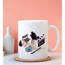 Kişiye Özel Film Yönetmeni Tasarımlı Beyaz Kupa