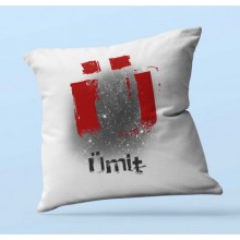 Kişiye Özel Ü Harfi Temalı Karakter Tasarım Saten Kare Yastık