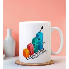 Kişiye Özel Ekonomist Tasarımlı Beyaz Kupa