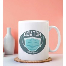 Kişiye Özel Doktor Tasarımlı Beyaz Kupa