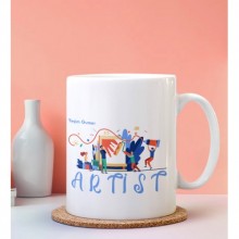 Kişiye Özel Artist Tasarımlı Beyaz Kupa