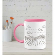 Kişiye Özel Ziraat Mühendisi Tasarımlı Pembe Renk Kupa