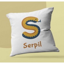 Kişiye Özel Hayvanlar S Harfi Tema Saten Kare Yastık