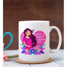 Kişiye Özel Anneler Günün Kutlu Olsun Tasarımlı Kupa