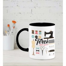 Kişiye Özel Terzi Tasarımlı Siyah Kupa